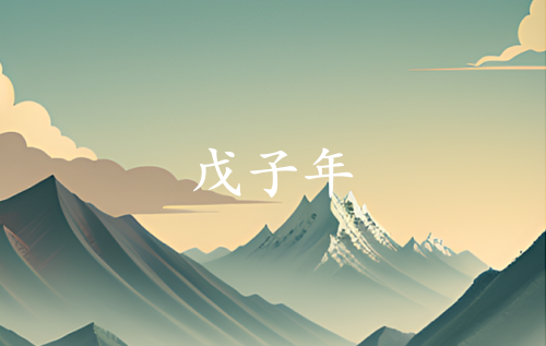 戊子年是哪一年属于什么生肖
